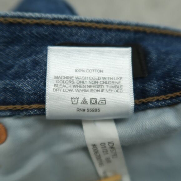 Express Jeans Women's Size 8R Blue High-Rise 90's Bootcut Denim 32" Inseam NWT - Picture 10 of 16